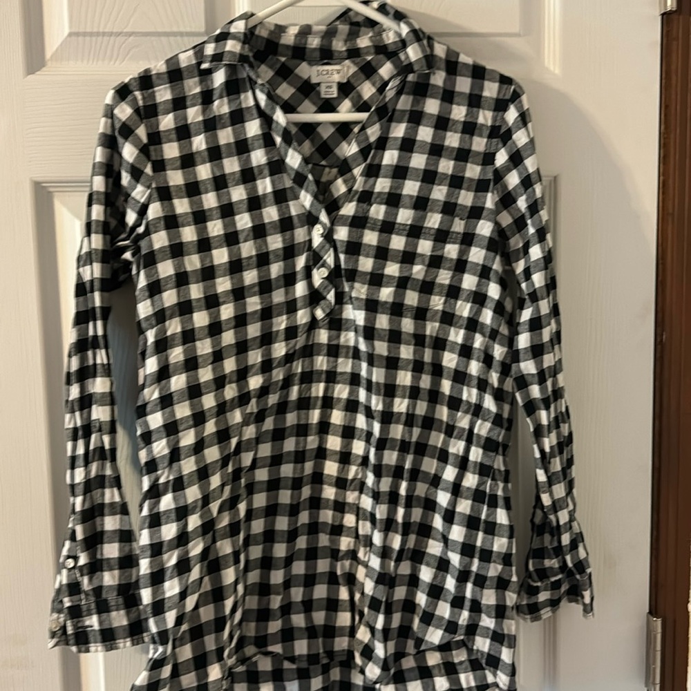 J crew Factory plaid tunic